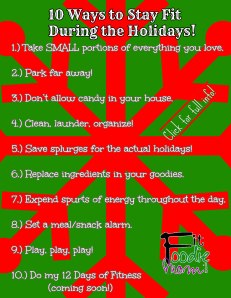 10 Ways to Stay Fit During the Holidays List